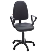 Кресло офисное Престиж Гольф PV-1 кож/зам (Черный)
